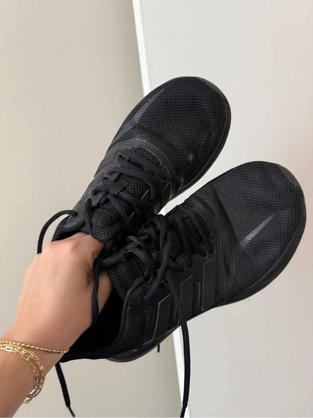adidas Black Low-Top Training Sneakers